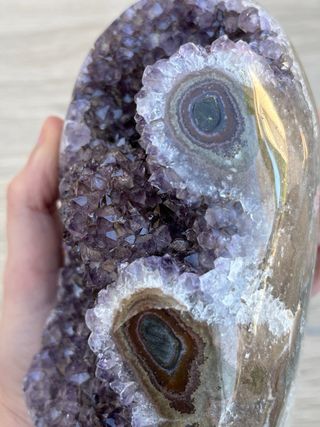 Drusa Amatista con Estalactita