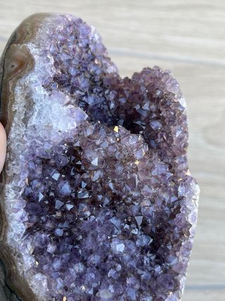 Drusa Amatista con Estalactita