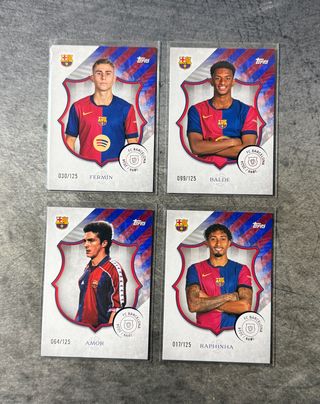 /125 Lote Cartas Topps Fc Barcelona 125 Aniversar