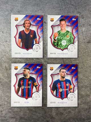 /125 Lote Cartas Topps Fc Barcelona 125 Aniversar