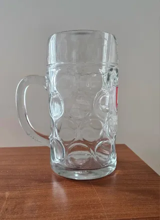 Boccale in vetro originale Oktoberfest, vintage