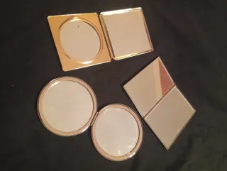 Set 3 specchietti da borsa vintage