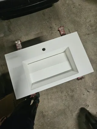 Lavabo Corian Blanco
