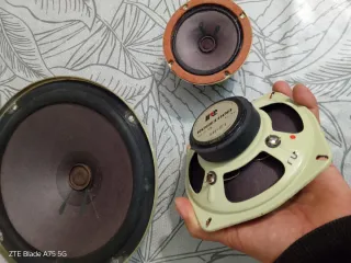 Altavoces Roselson Beige y Negro antiguo años 70