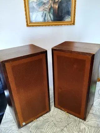 Altavoces Roselson Beige y Negro antiguo años 70