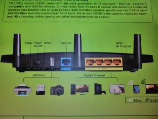 TP-LINK AC1200 DUAL BAND GIGABIT ROUTER WIFI