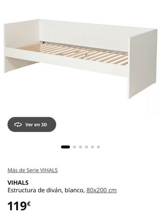 Cama 90x200 con 2 cajones