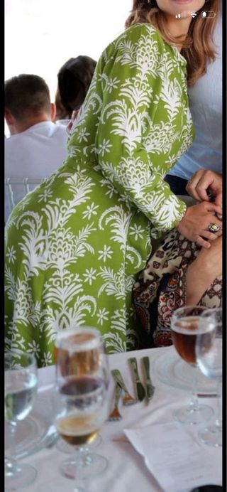 Vestido camisero ZARA verde S/M