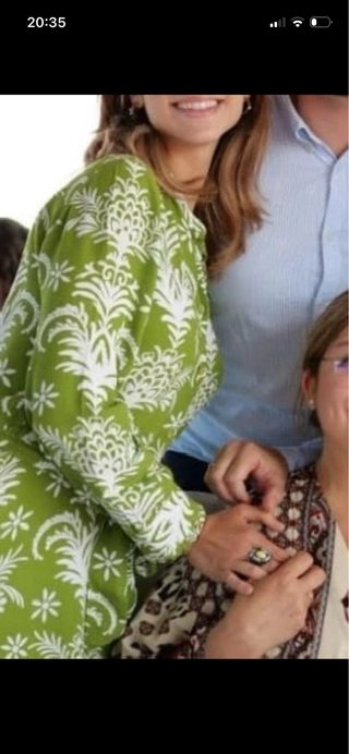 Vestido camisero ZARA verde S/M