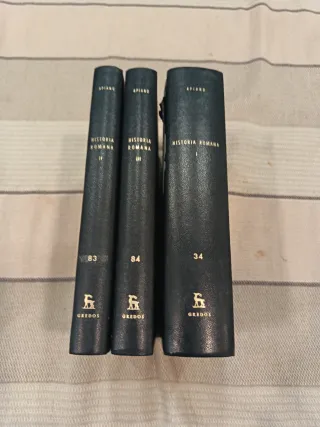Historia romana I, II y III