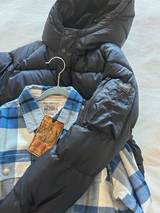 Pack Abrigo Zara y Camisa Tommy Hilfiger