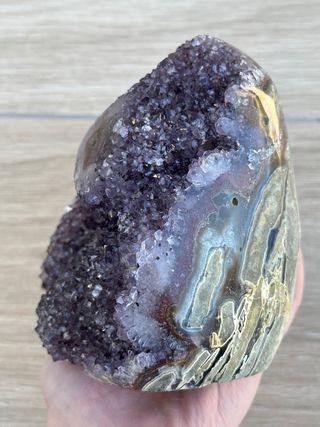 Drusa Amatista con Estalactita