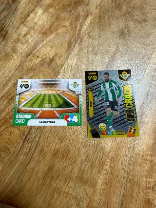 Cromos Panini La Cartuja y Isco Super Crack
