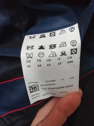 Blazer/Giacca in pura Lana tgIT48/M navy HugoBoss