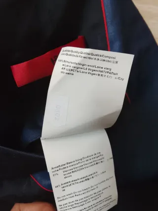 Blazer/Giacca in pura Lana tgIT48/M navy HugoBoss