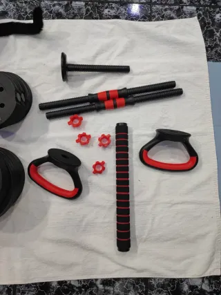 Set de Pesas con Mancuernas Ajustables