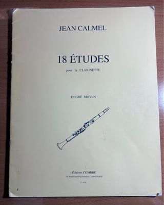18 Estudios para Clarinete - Jean Calmel