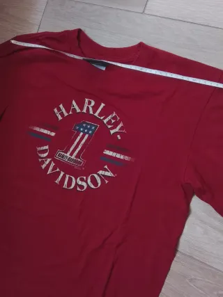 Vintage Maglietta Harley Davidson tgM borgogna