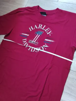 Vintage Maglietta Harley Davidson tgM borgogna