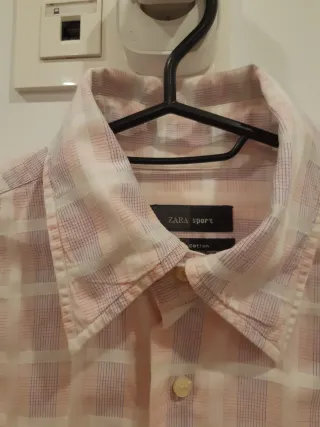 Camisa clásica zara sport de cuadros
