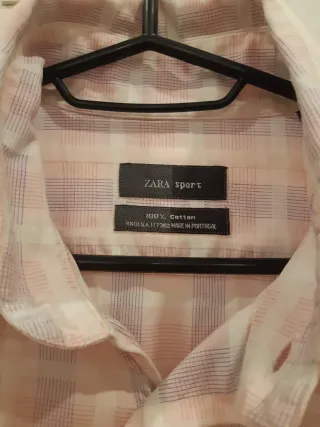 Camisa clásica zara sport de cuadros