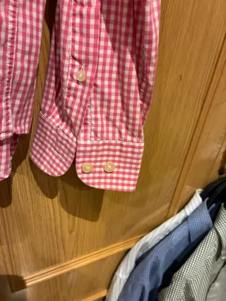 Camisa McGregor cuadros rosa y blanco Talla XXL