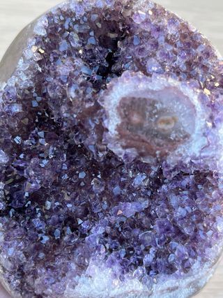 Drusa Amatista con Estalactita