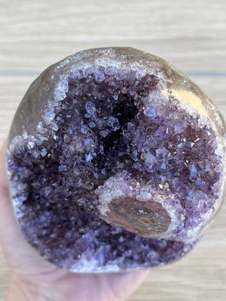 Drusa Amatista con Estalactita