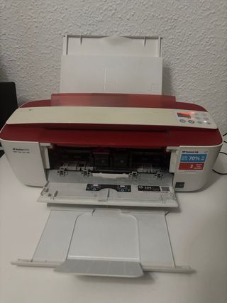 Impresora HP DeskJet 3733 Blanca y Roja