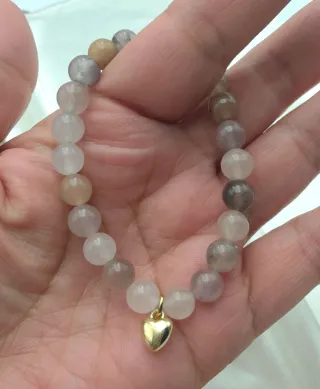 Pulsera Cuarzo Rutilado • 8mm • Nueva