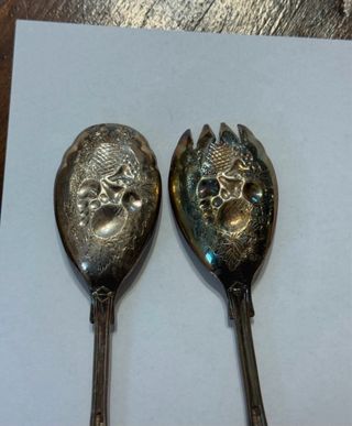 Posate da portata placcate argento anni '20