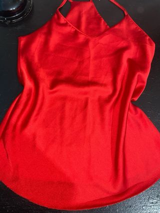 Conjunto blusa Roja y Falda Negra