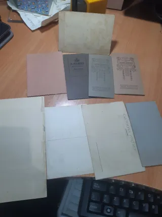 Lote de 9 fotos antiguas