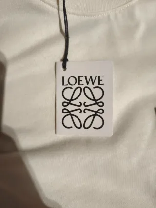 Camiseta Loewe Blanca con Bolsillo