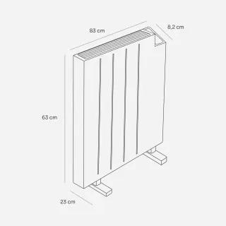 Emisor Térmico Mellerware 2000W Bajo Consumo