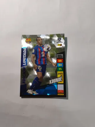 Cromos de fútbol Fekir, Goya, Koundé, Dembelé