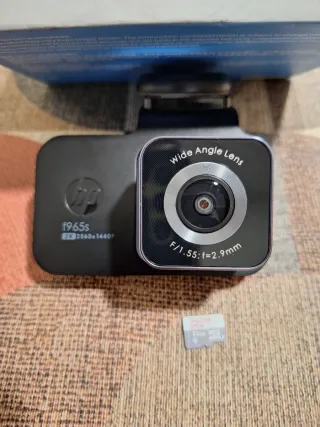 Cámara Coche HP F965s Dashcam 2K con tarjeta micro