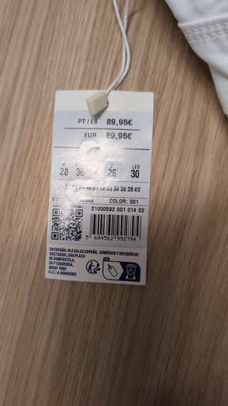 Pantalones Salsa Jeans Blancos Talla 28