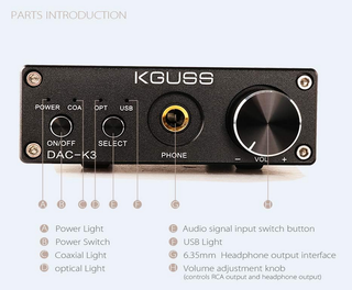 KGUSS DAC K3 Amplificador Audio HiFi