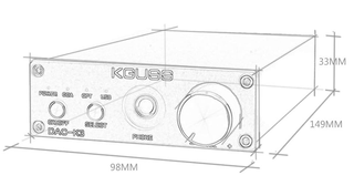 KGUSS DAC K3 Amplificador Audio HiFi