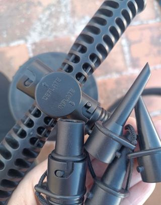 Kayak gonfiabile blu con accessori