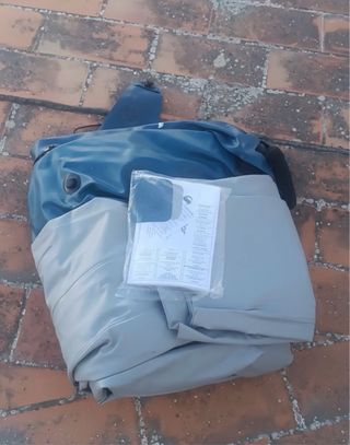 Kayak gonfiabile blu con accessori