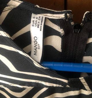 Vestido Mango Talla S Animal Print