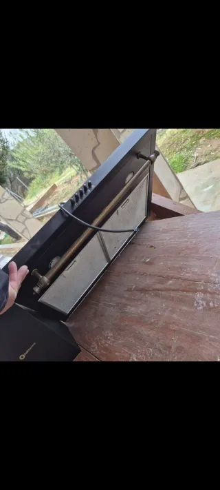 Cocina de gas negra Soltherm