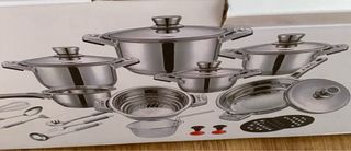 Olla grande de acero inoxidable de 6.3 L