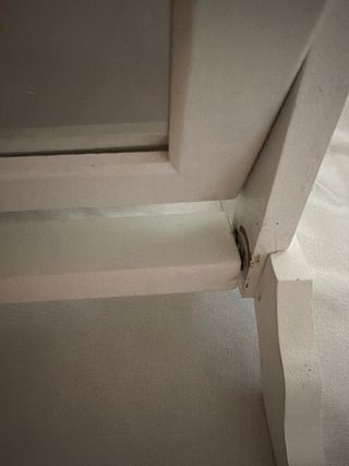 Joyero espejo pequeño blanco