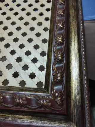 Cuadro decorativo madera y bambú