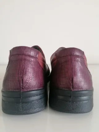 Zapatos Pitillos Piel Talla 39 Rojo