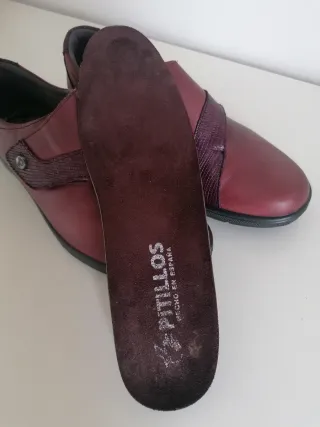 Zapatos Pitillos Piel Talla 39 Rojo