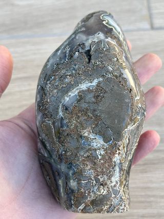 Drusa amatista con estalactita